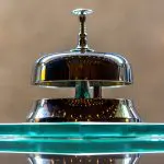 service ring bell at the reception of a hotel service ring bell at the reception of a hotel